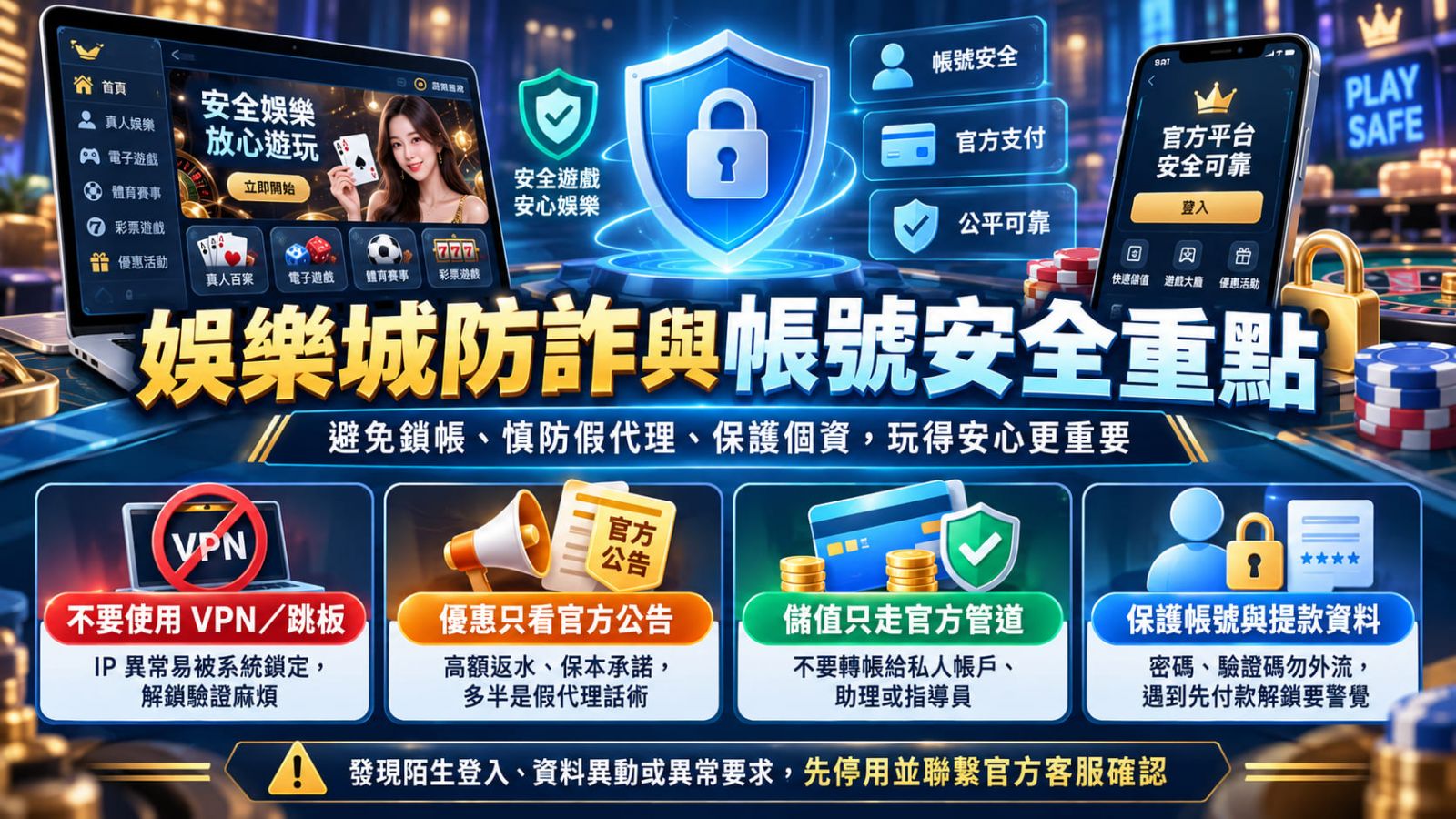 想親自確認平台的執照規範與加密防護等級?一鍵開啟透明化的安全性檢驗。